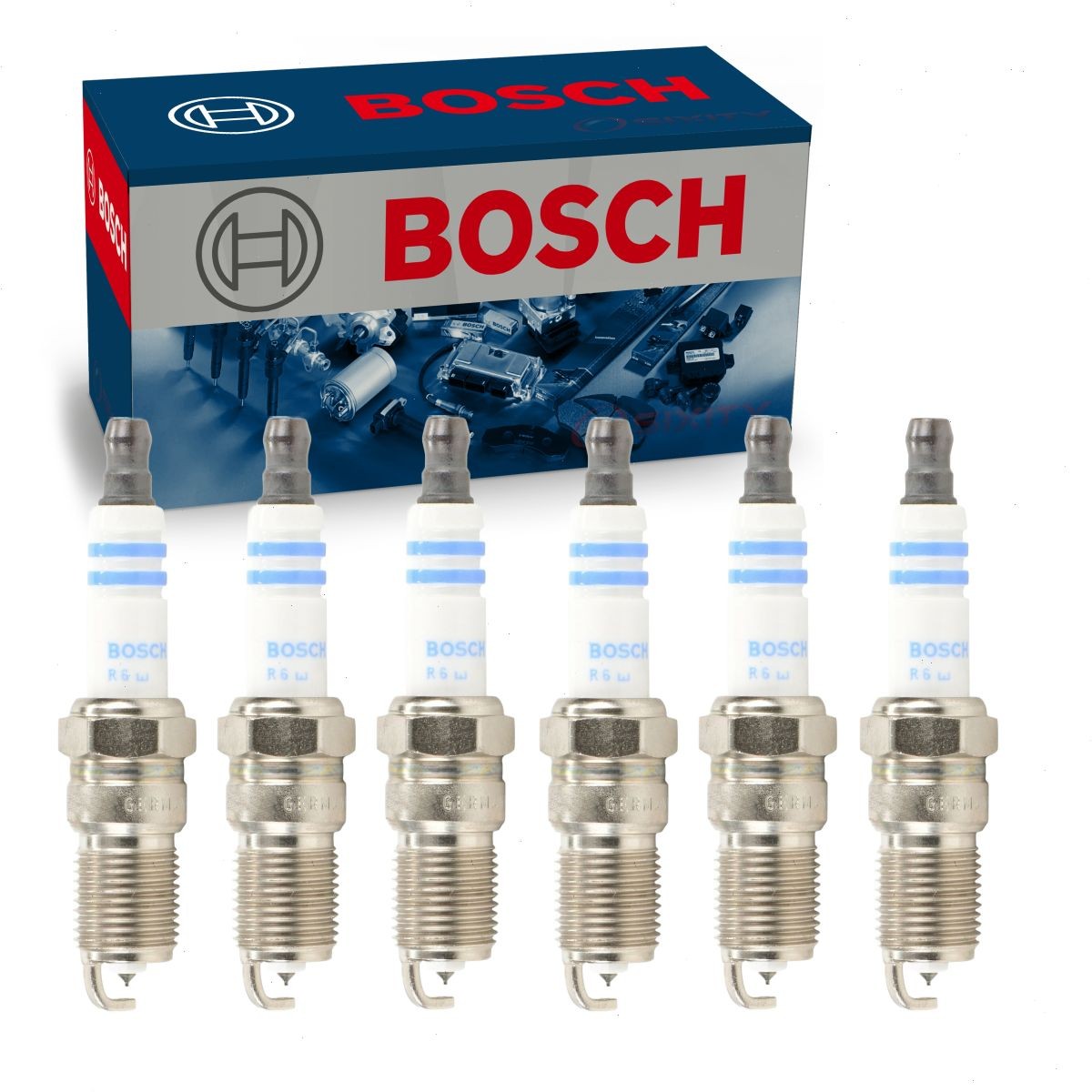 6 pc Bosch Double Platinum Spark Plugs for 1986-1997 Ford Aerostar 2.8L 3.0L ps