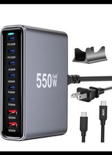 500W USB C Fast Charger Block, 8 Port USB Charging Station, Gan   Pro Double 100