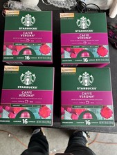Starbucks Caffe Verona Nespresso Vertuo 64 Capsules Lot 4 Boxes of 16 Dark Roast