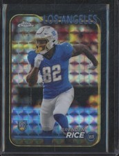 2024 Topps Chrome BRENDEN RICE RC Rookie Black Geometric Refractor /2 #241 NC9