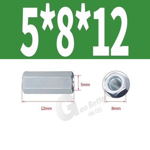 HIGH HEX CONNECTION NUTS HEXAGON CONNECTOR CONNECTING ROD BAR STUD LONG NUT ZINC - Picture 6 of 59