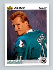 1991-92 Upper Deck Bob McGill San Jose Sharks #62