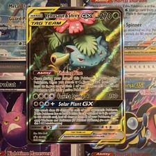 Venusaur & Snivy GX SM229 TAG TEAM Promo Holo 270 HP English Pokémon TCG on eBay