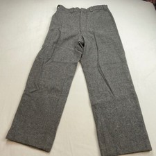 VTG Woolrich Men's Grey Heavy Wool Blend Field Utility Pants FLAW see Desc