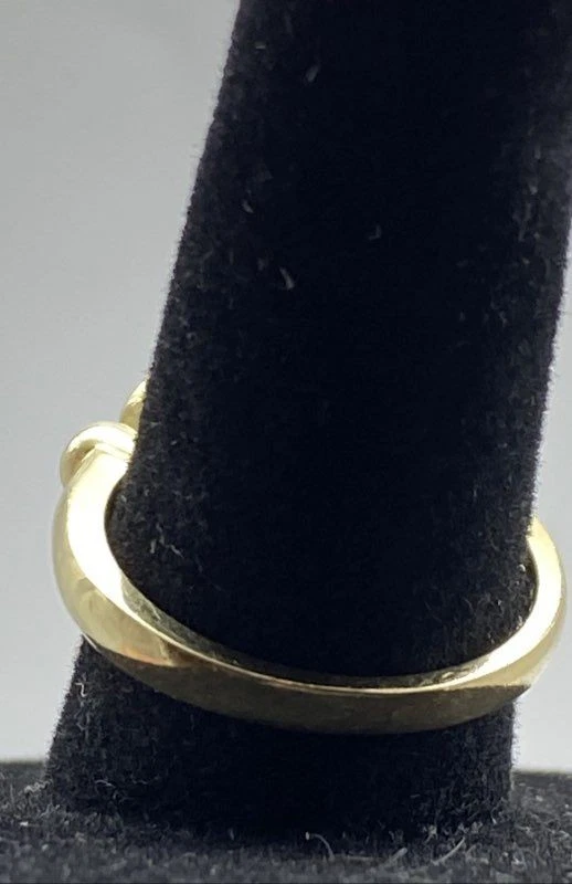 Anillo BZ oro amarillo 14k diamantes y aguamarina talla 6 1/2 4,2 g Foto 3 de 4