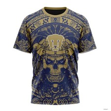 Personalized LIGA MX Pumas UNAM Shirt 3D Special Aztec Skull