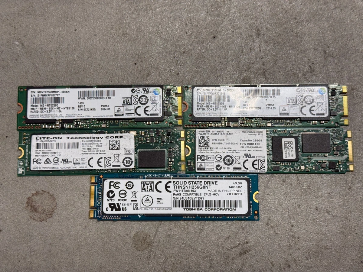 25+ Samsung M.2 Interface 256 GB Solid State Drives for sale