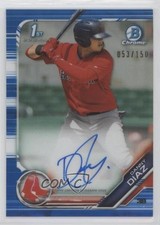 2019 Bowman Chrome Prospects Blue Refractor 53/150 Danny Diaz #CPA-DD Auto gp1