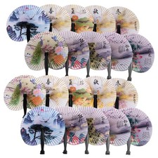 20 Pieces Of Chinese Handheld Folding Paper Fan Asian Decor For Party Decoration