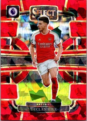 2023 DECLAN RICE PANINI SELECT #6 TERRACE RED ICE SP CARD ARSENAL ENGLAND