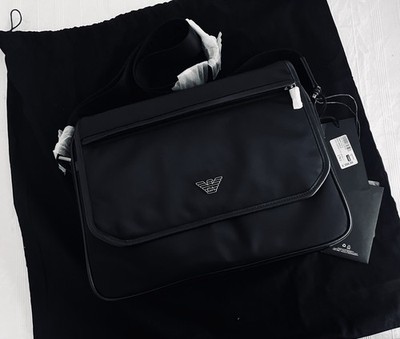 Emporio Armani Messenger Crossbody Bag BLACK/NYLON -  NWT