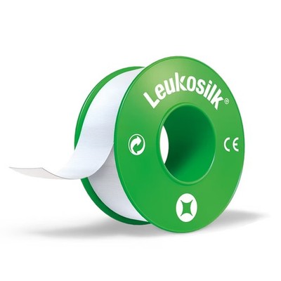 Leukosilk Rollenpflaster, im Schutzring 5m x 2,5 cm, 1 Rolle