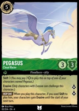 Lorcana Pegasus - Cloud Racer 4URS-083 Uncommon Englisch Neu