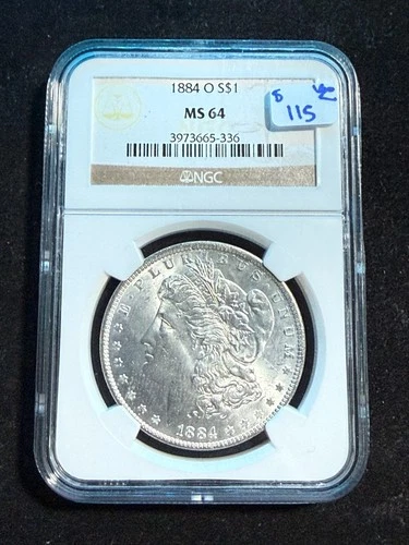 1884 O MORGAN DOLLAR NGC MS 64 336