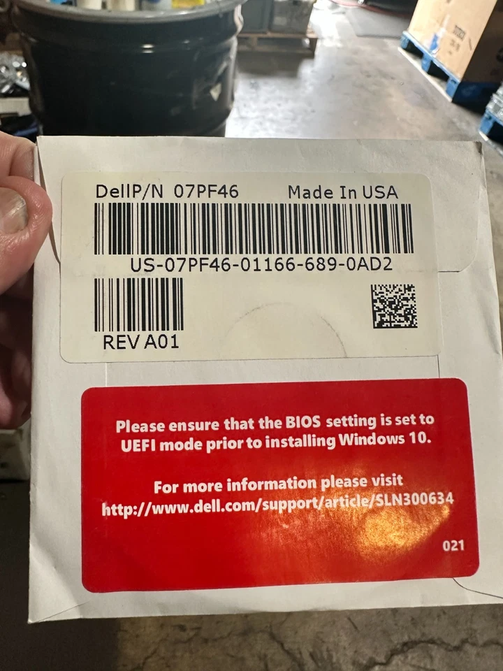 Dell Windows 10 Pro 64-bit Reinstallation Disc DVD SEALED - Image 2 of 2