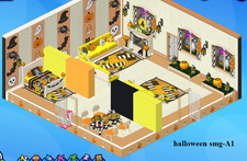 Webkinz Halloween rooms lot A , you choose A room set