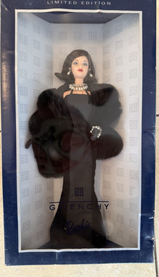 Mattel Givenchy Limited Edition Barbie Doll Brown Eyes Dark Brown Hair 1999