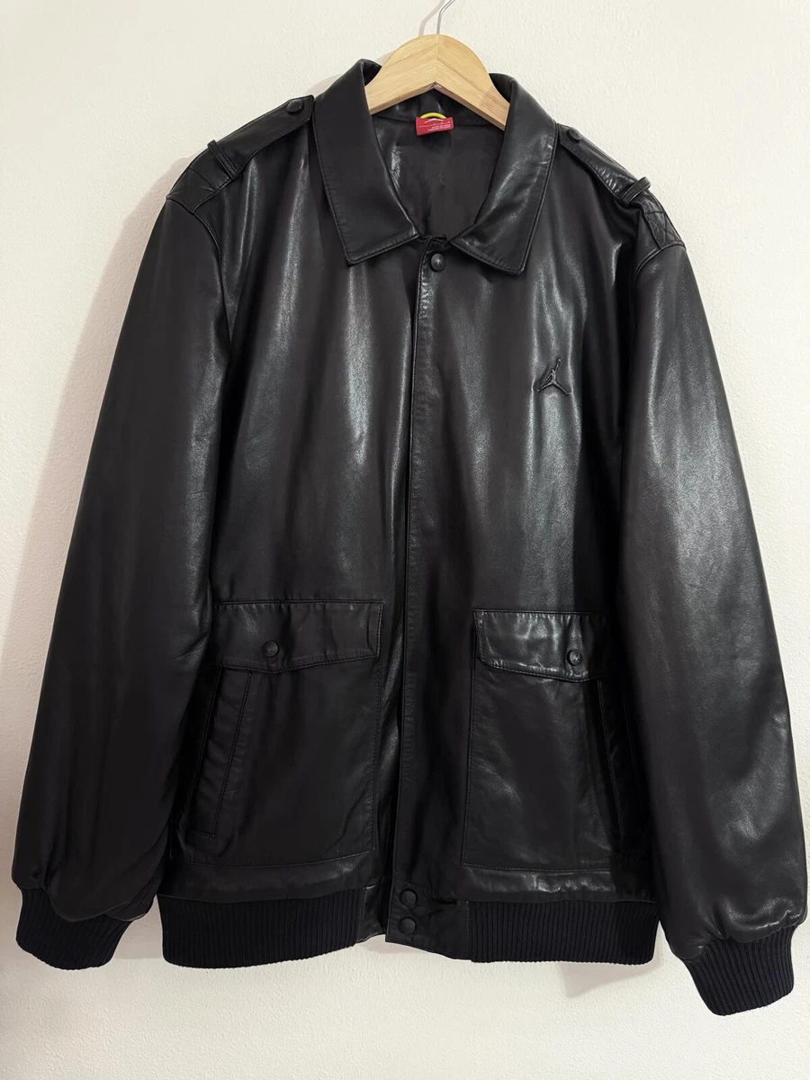 Jordan Leather Outer Shell Coats, Jackets & Vests for Men for Sale