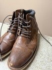 Sonoma Men's Brown Chukka Ankle Boots Cap Toe Lace-Up Round Toe 10.5  — photo 2