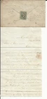 Cabin Point VA manuscript CSA 12 seals flap on legal letter Surry Co Confederate
