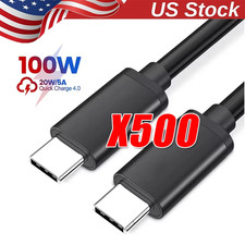 USB-C to USB C Type-C Fast Charging Data SYNC Charger Cable Cord 3/6/10FT lot