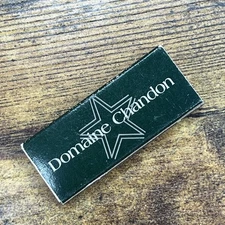 Domaine Chandon Slim Matchbox Matchbook Struck Green Match Head