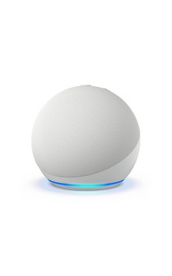 Amazon Echo Dot (newest model) - Vibrant sounding speaker, Glacier White