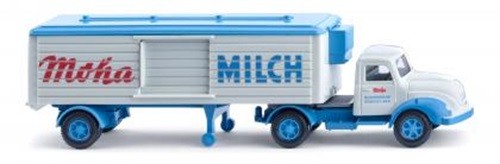 Wiking 052004 - 1/87 Refrigerated Trailer Truck (Magirus) ""Moha Milk"" - New