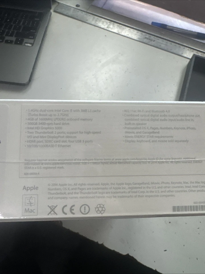 Apple Mac Mini (2014) 1.4 GHz Intel  Core i5, 4GB Ram, 500GB HDD Desktop - Image 3 of 3