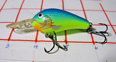 Rapala Fat Rap RFR-5 PRT Lure, PARROT, Deep Runner, 2'', 3/8oz.- New, no Box