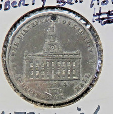 1876 Centennial Liberty Bell/Independence Hall Medalet