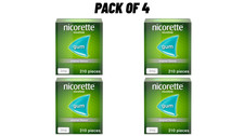 4 &times; Nicorette Original Flavour | Chewing Gum 2mg |210 Pieces Pack Total 840 Gums