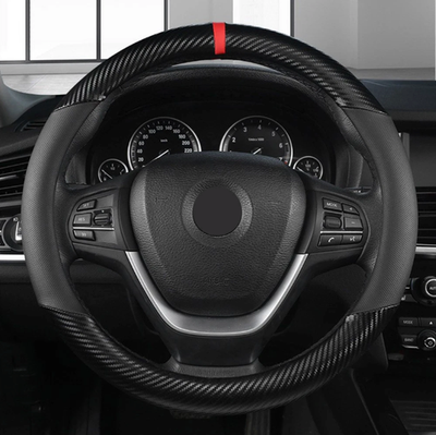 #ad Carbon Fiber Leather Car Steering Wheel Cover Antislip Accessories For Chevrolet $120.00
