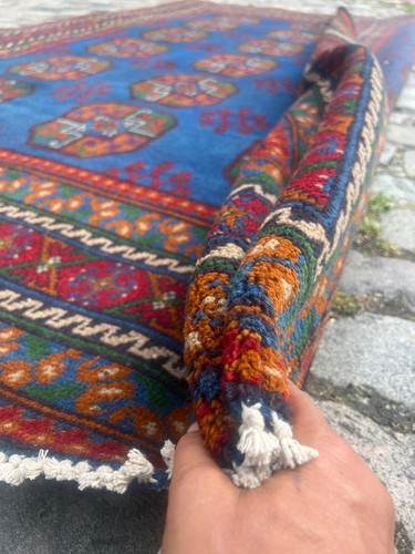 EIN MAGISCHER ALTER HANDGEKNÜPFTER TRADITIONELLER AFGHANISCHER ORIENTTEPPICH (287 x 200 cm)* - Bild 14 von 15