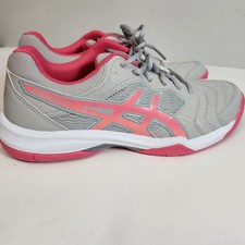 ASICS Gel-Dedicate Men's Low Top Lace-Up Tennis Sneakers Gray/Pink 1042A067