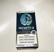 Neuriva Memory 3D Brain Health Dietary Supplement 30 Capsules Exp. 06/2027