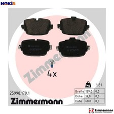 BRAKE PAD SET DISC BRAKE 25998.170.1 FOR LAMBORGHINI AUDI BENTLEY 4.0L 8cyl URUS