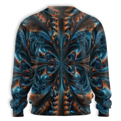 Fractal High Quality All Over Print Sweatshirt Unisex Crewneck Pullover