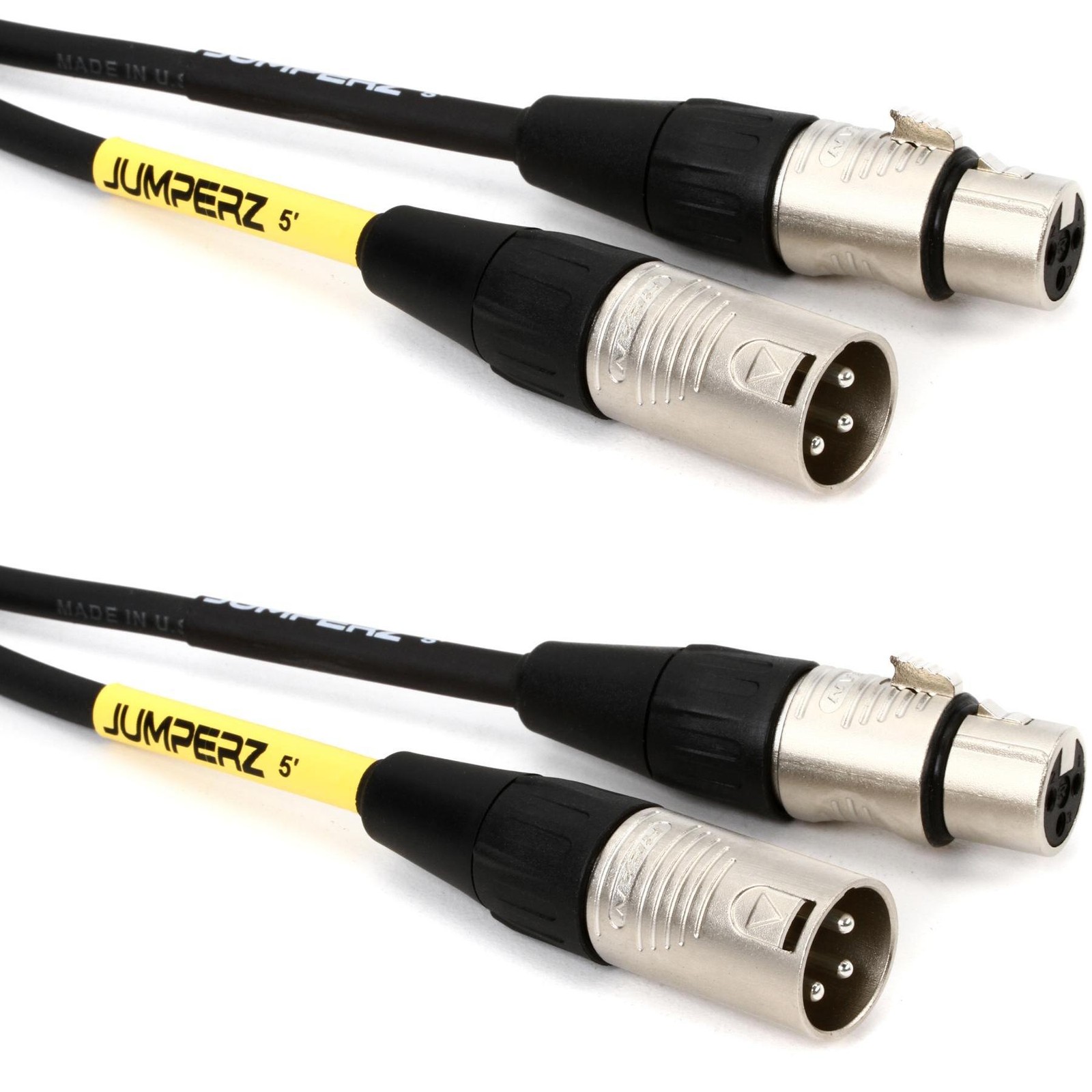 Микрофонный кабель JUMPERZ JBM Blue Line длиной 5 футов 2 комплекта 8690₽