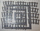 LEGO 10173 - 9V Train Curved Rails Dark Bluish Gray - 2006 Lot of 14 Vintage