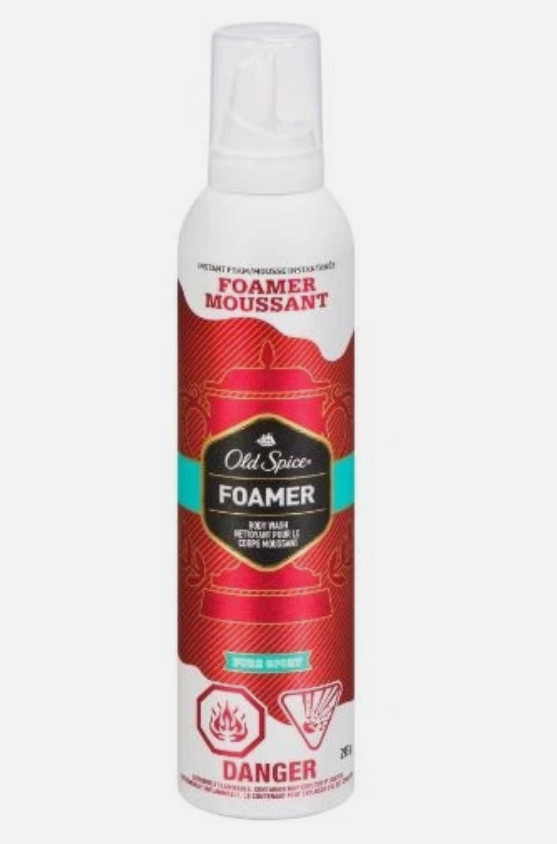 Old Spice Pure Sport Instant Foam Foamer Body Wash New DISCO