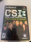 PS2 Playstation CSI : 3 Dimensions of Murder  game ( free ship to Canada )