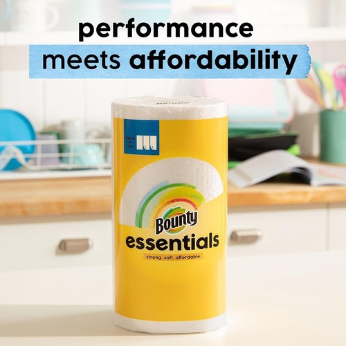 Bounty Essentials Select-A-Size Paper Towels, White, 2 Double Rolls = 4 Regular - 第 2/8 張圖片