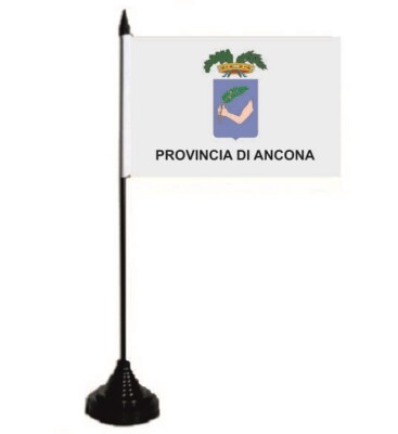 Tischflagge Ancona Provinz Tischfahne Fahne Flagge 10 x 15 cm 