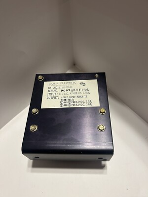 SOLA (NEW in BOX) Single Output DC POWER SUPPLY 81-05-230-01