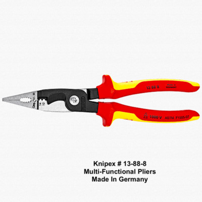 Knipex  Multi-Function Professional Pliers - Insulated Handle - Germany