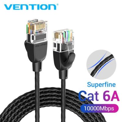 Cat6A Ethernet Cable Ultra Slim Lan Cable UTP High Speed 10 Gigabit RJ45 Cord