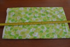 By 1/2 Yd, Green Floral on White Quilt Cotton, Moda/Me My Sister/Twirl, M8821
