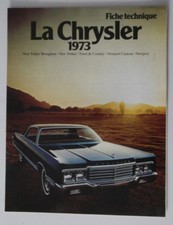 CHRYSLER 1973 NEW YORKER NEWPORT dealer brochure - French - Canada ST501000218