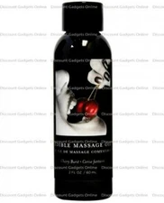 Earthly Body Massage Oil CHERRY SCENTED Lotion Sensual Lubricant 2oz